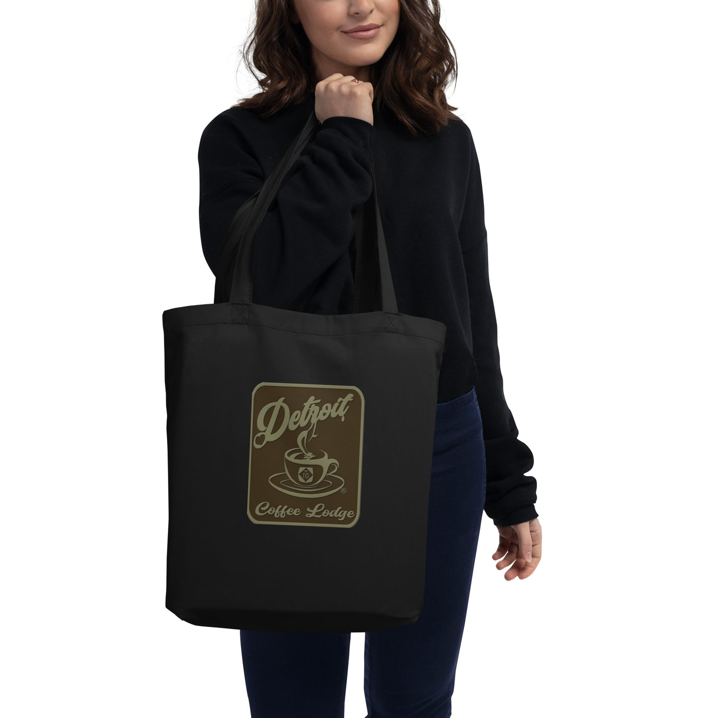 CDL Brown logo Eco Tote Bag